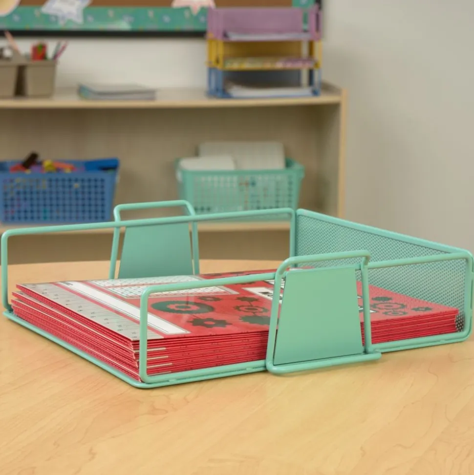 Really Good Stuff® Stackable Letter-Size Wire Rack™ - Bold Vibes - 4 trays