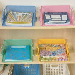 Really Good Stuff® Stackable Letter-Size Wire Rack™ - Bold Vibes - 4 trays