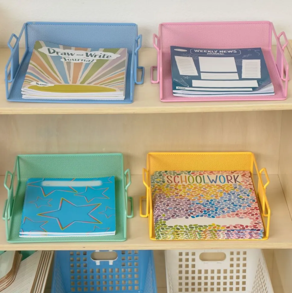 Really Good Stuff® Stackable Letter-Size Wire Rack™ - Bold Vibes - 4 trays