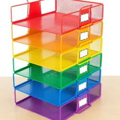 Really Good Stuff® Stackable Letter-Size Wire Rack™ - 6 Colors