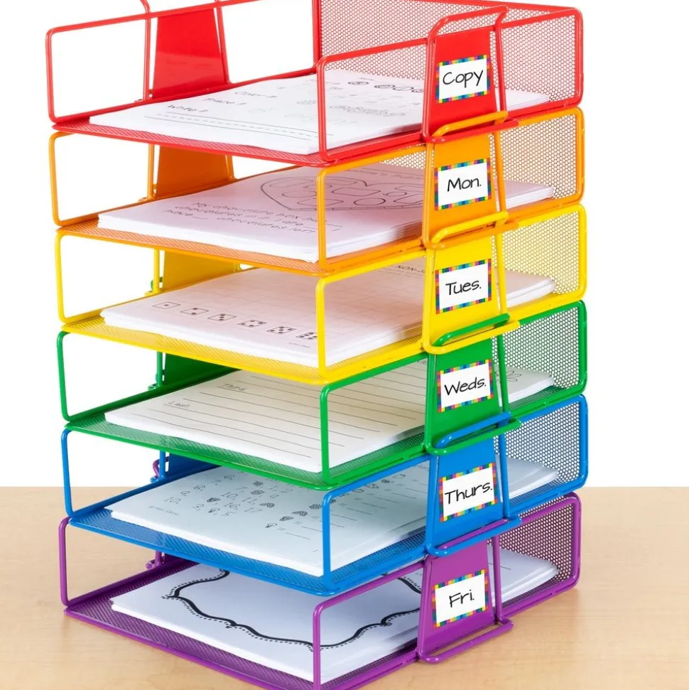 Really Good Stuff® Stackable Letter-Size Wire Rack™ - 6 Colors