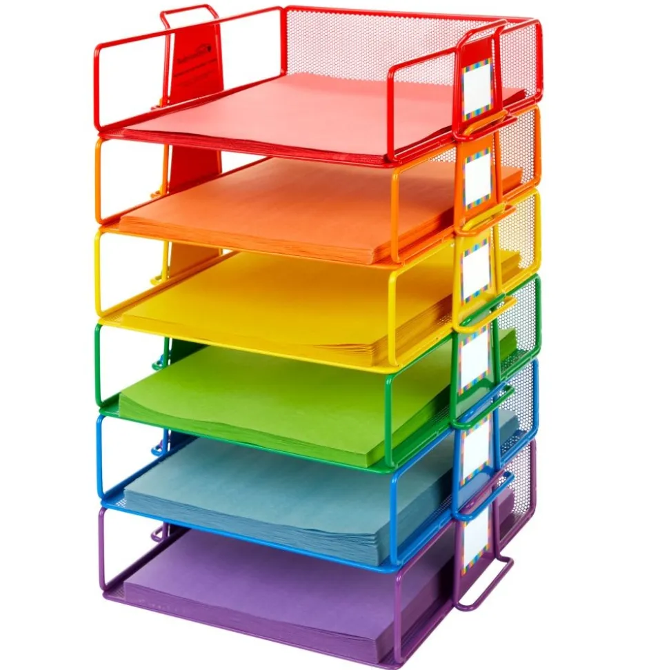 Really Good Stuff® Stackable Letter-Size Wire Rack™ - 6 Colors