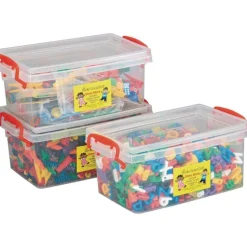 Really Good Stuff® Stackable Storage Tubs With Locking Lids, Medium