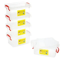 Really Good Stuff® Stackable Storage Tubs With Locking Lid