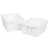 Really Good Stuff® Stacking Bins- 6 Pack - White