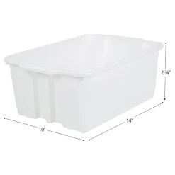 Really Good Stuff® Stacking Bins- 6 Pack - White