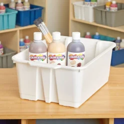 Really Good Stuff® Stacking Bins- 6 Pack - White