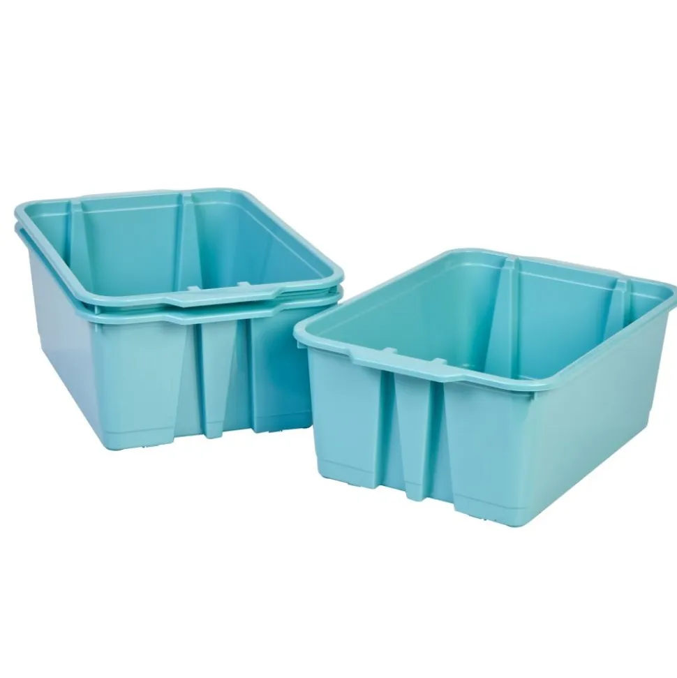 Really Good Stuff® Stacking Bins- 6 Pack - Water