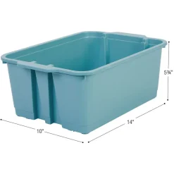 Really Good Stuff® Stacking Bins- 6 Pack - Water