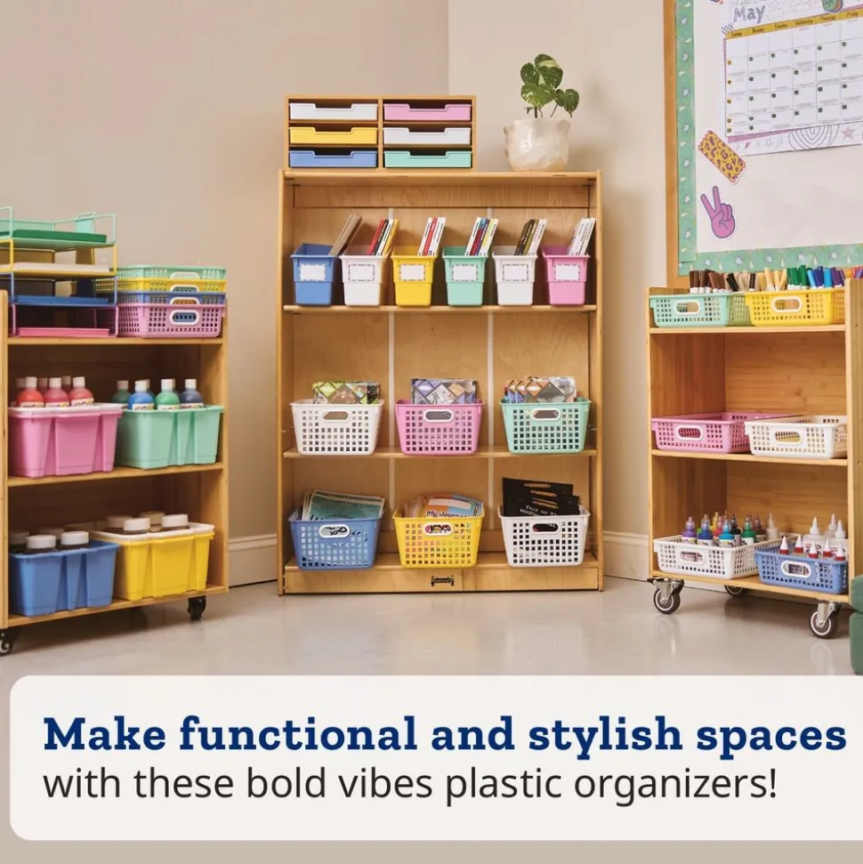 Really Good Stuff® Stacking Bins - 6 Pack - Bold Vibes