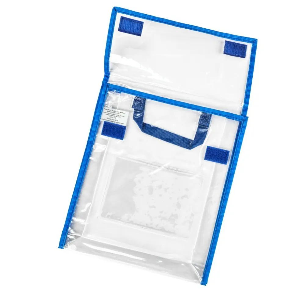 Really Good Stuff® Store More® Medium Clear Book Pouch Cool and Calm - Single
