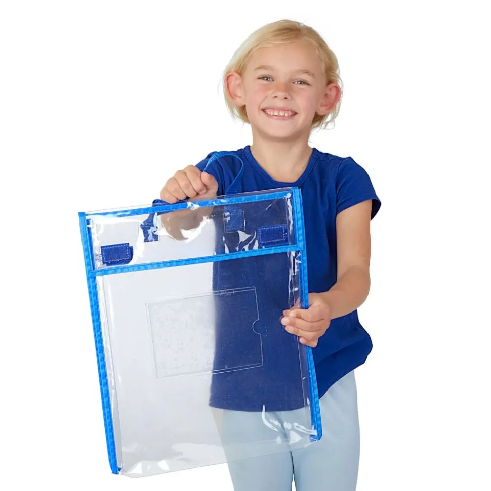 Really Good Stuff® Store More® Medium Clear Book Pouch Cool and Calm - Single