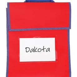Really Good Stuff® Store More® Medium Book Pouches - Primary Multicolor - Set Of 36