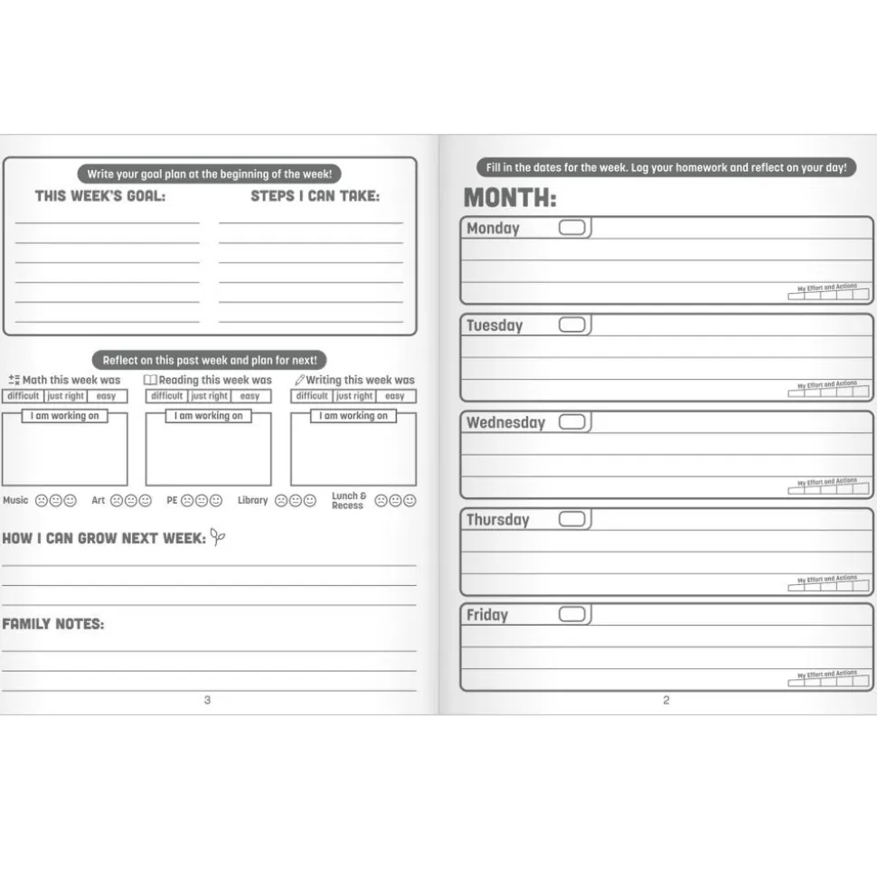 Really Good Stuff® Student Support Planner - Set of 12