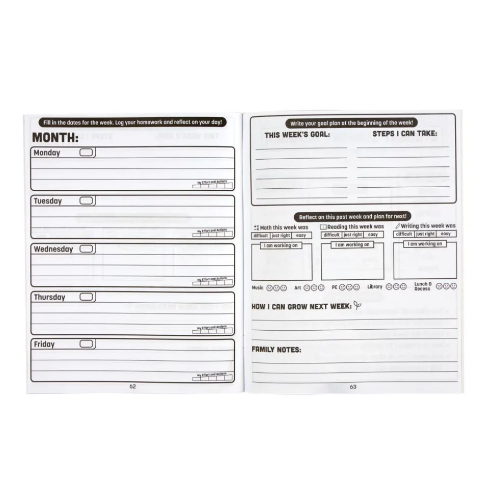 Really Good Stuff® Student Support Planner - Set of 12