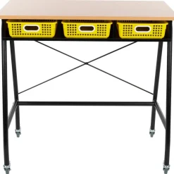 Really Good Stuff® Teacher Standing Desk With Baskets