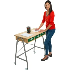 Really Good Stuff® Teacher Standing Desk - Bamboo