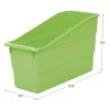 Really Good Stuff® Three Tier Shelf Storage with Neon Green Durable Book & Binder Holders