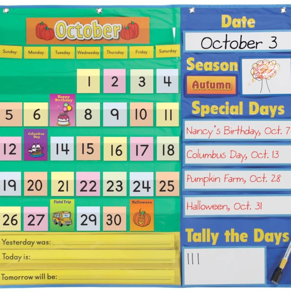 Really Good Stuff® Today's Calendar Pocket Chart™