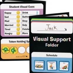 Really Good Stuff® Visual Support Folder and Cards