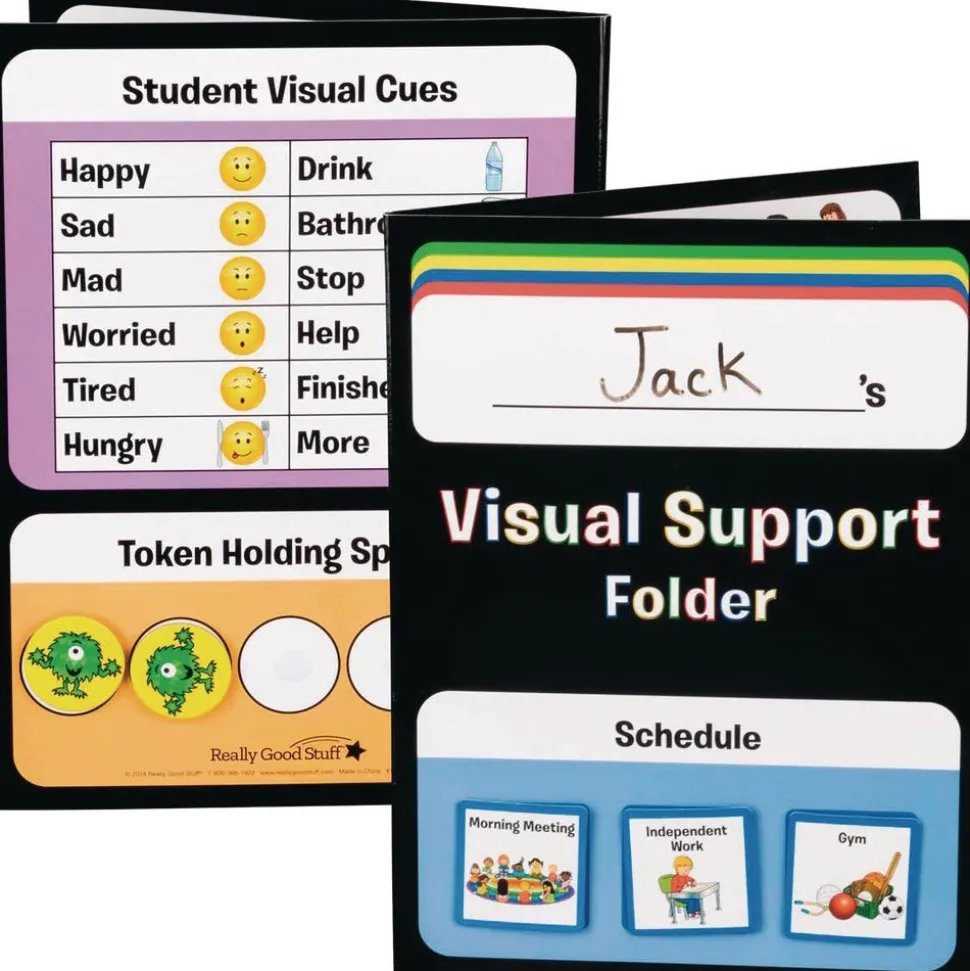 Really Good Stuff® Visual Support Folder and Cards