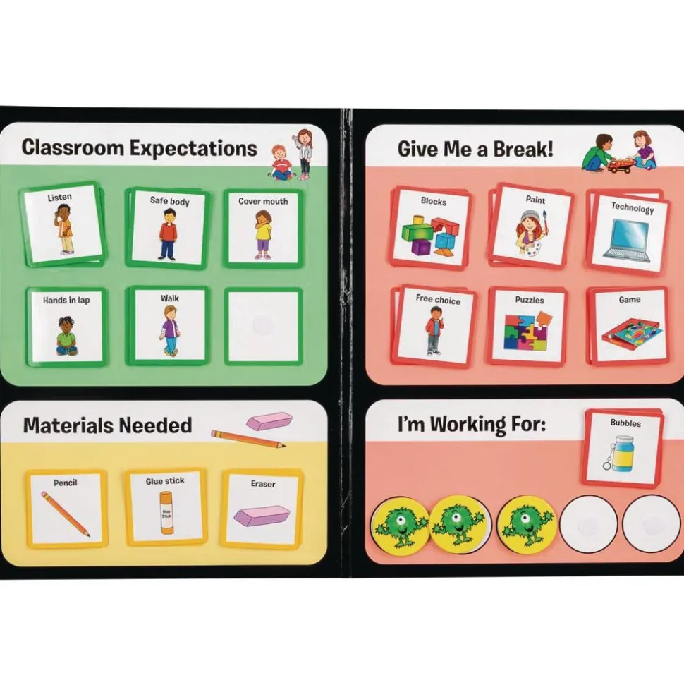 Really Good Stuff® Visual Support Folder and Cards