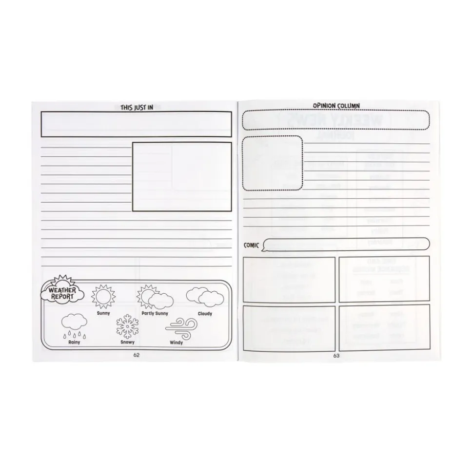 Really Good Stuff® Weekly News Journal - Set of 12