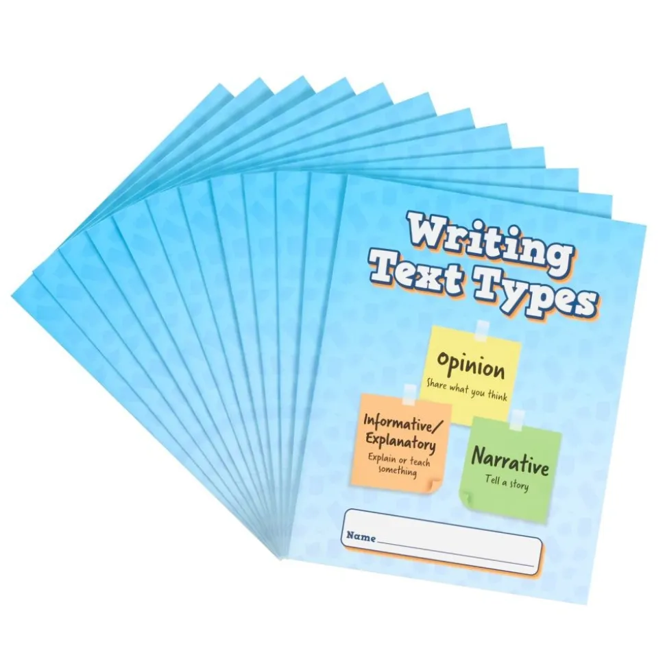 Really Good Stuff® Writing Text Types Folders - Primary, Tri-Fold, 3-Pocket - Set of 12