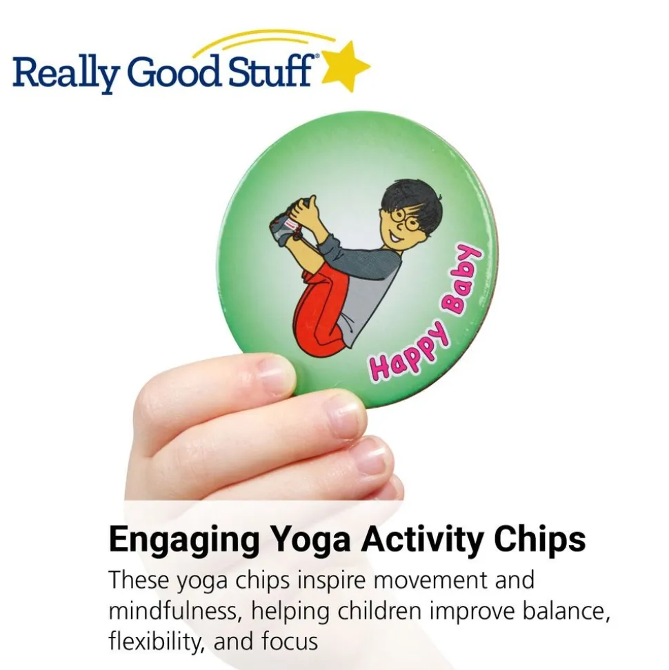 Really Good Stuff® Yoga Chips - Set of 24