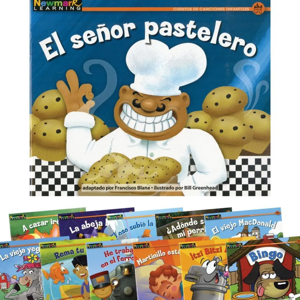Rising Readers Fiction: Nursery Songs And Stories - Spanish