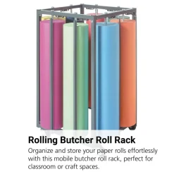 Rolling Butcher Roll Rack