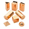 Rose Gold Metallic 3D Shape Collection - 32 Pieces
