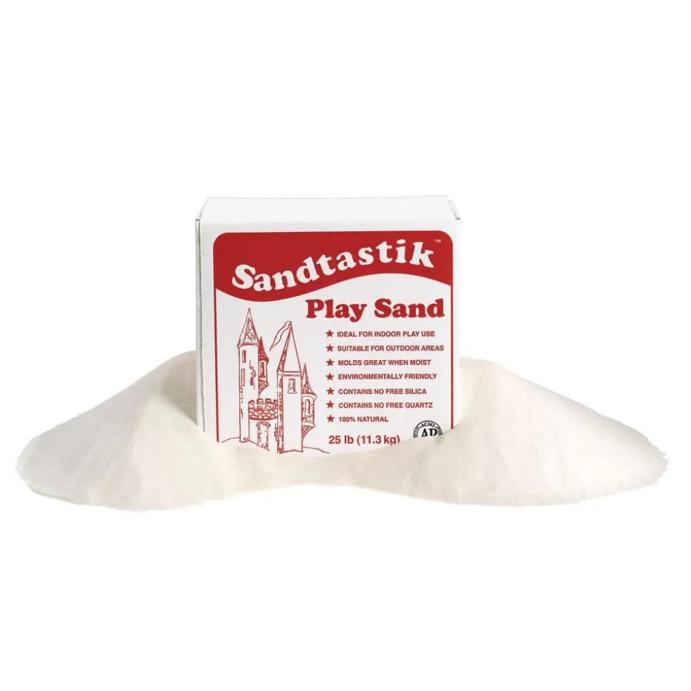 Sandtastik White Play Sand, 25 lb.