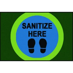Sanitize Here Dot Rug, 3' x 4'6"