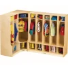5-Section Coat Locker with Step