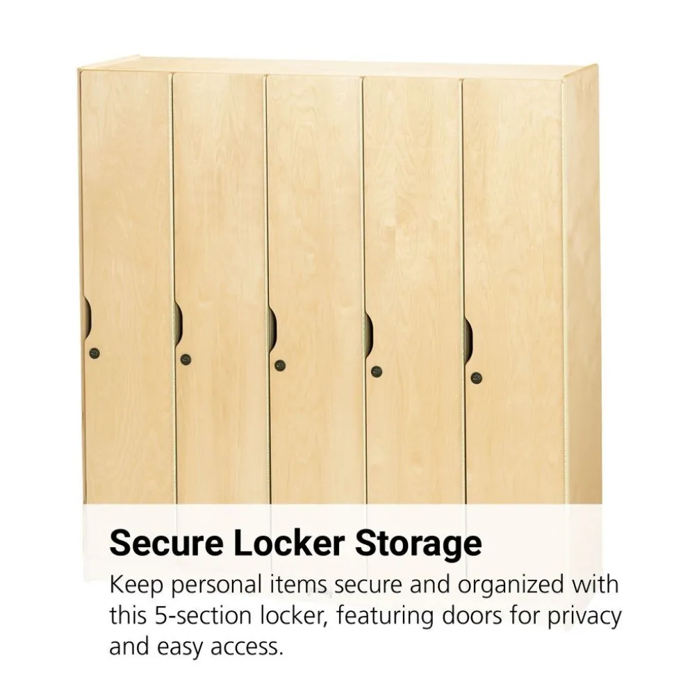 5 Section Locker with Doors