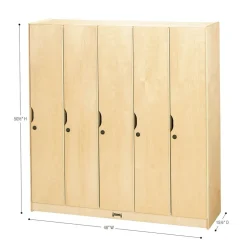 5 Section Locker with Doors