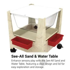 See All Sand and Water Table with Lid - Sandstone
