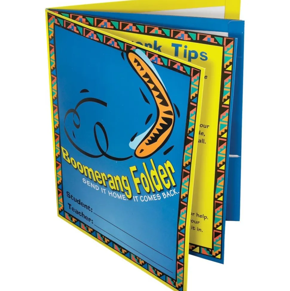 Send It Home-It Comes Back Boomerang 4-Pocket Folders - 12 folders