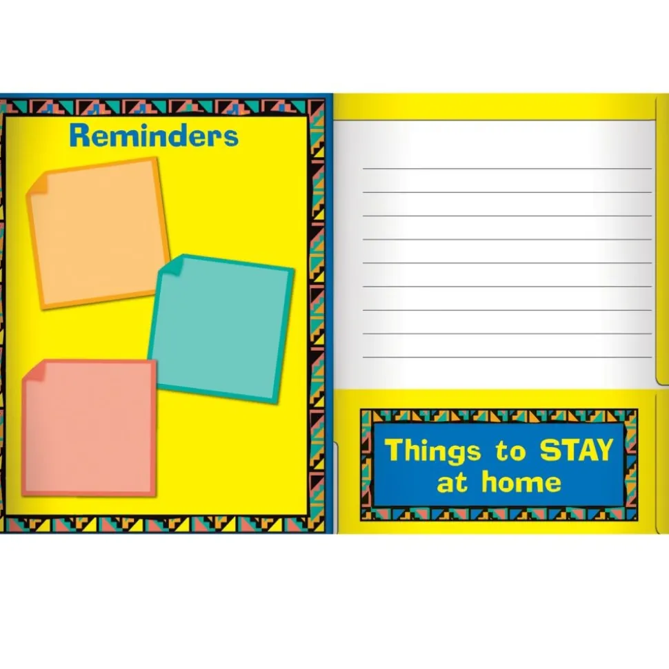 Send It Home-It Comes Back Boomerang 4-Pocket Folders - 12 folders