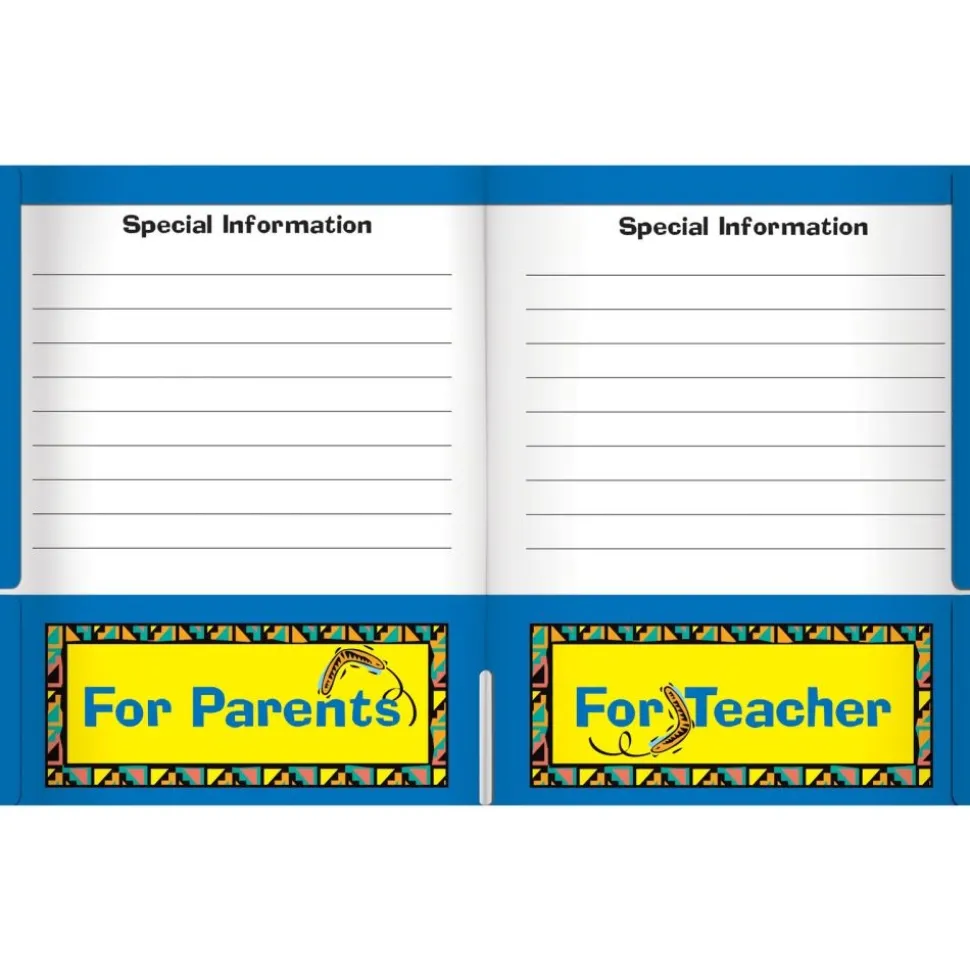 Send It Home-It Comes Back Boomerang 4-Pocket Folders - 12 folders