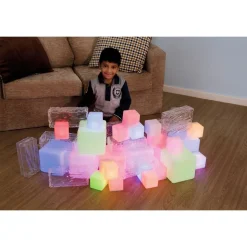 Sensory ICT Glow Construction Blocks - Set of 12