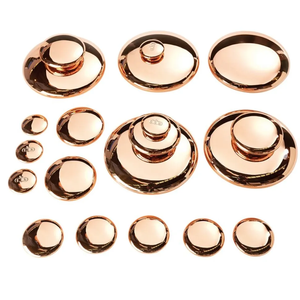 Sensory Mirrored Stacking Pebbles Bronze - 20 Pack