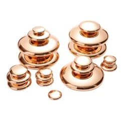 Sensory Mirrored Stacking Pebbles Bronze - 20 Pack