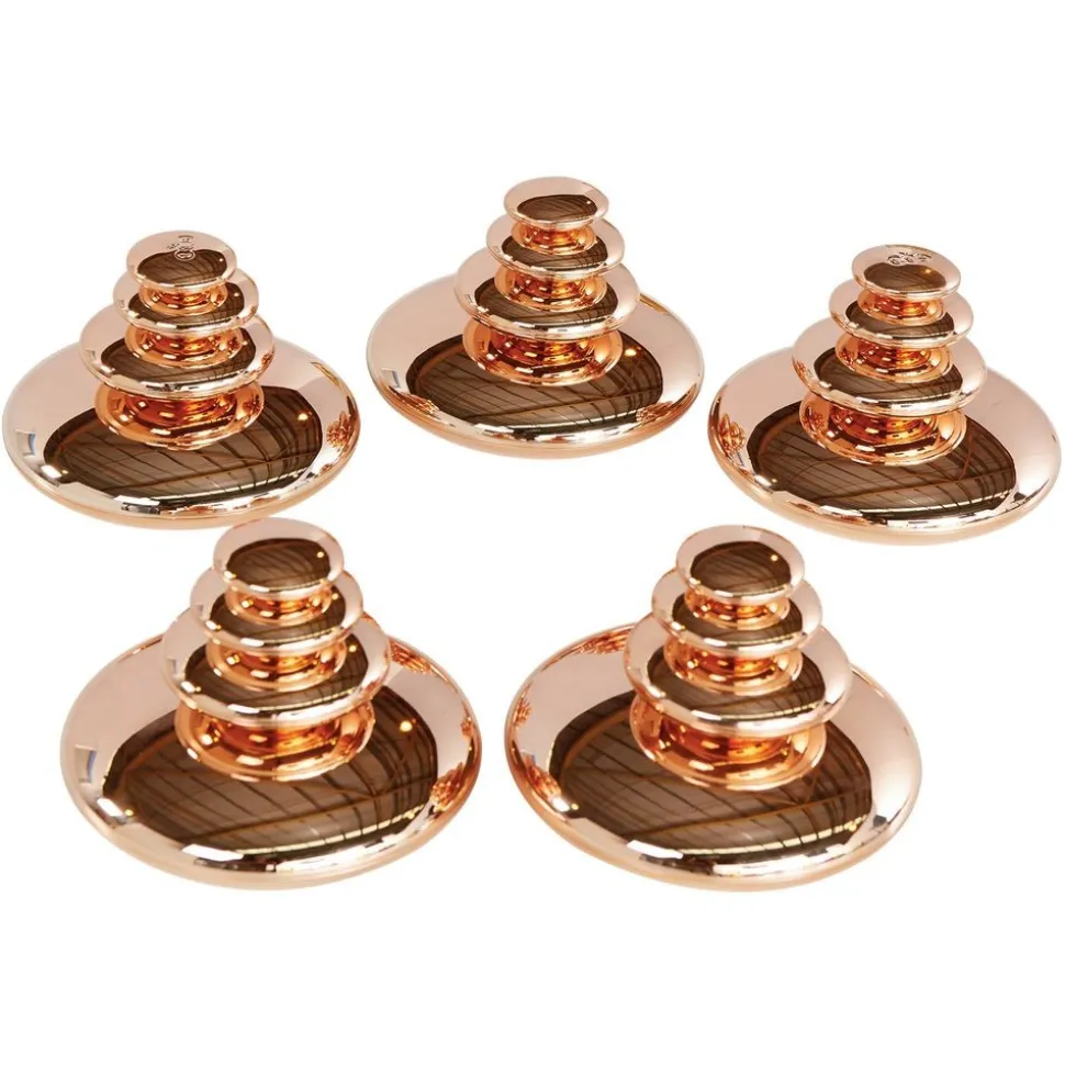 Sensory Mirrored Stacking Pebbles Bronze - 20 Pack