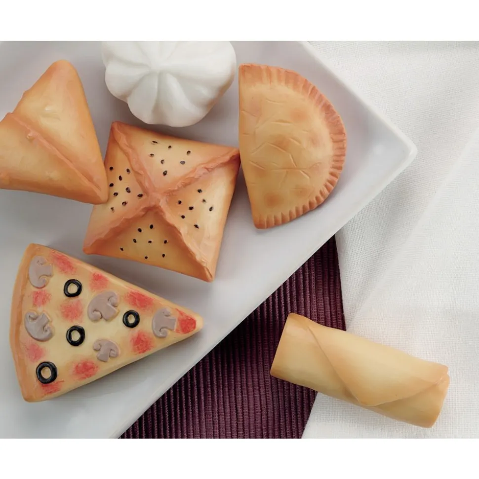Sensory Outdoor Foods of the World Play Stones - Set of 8