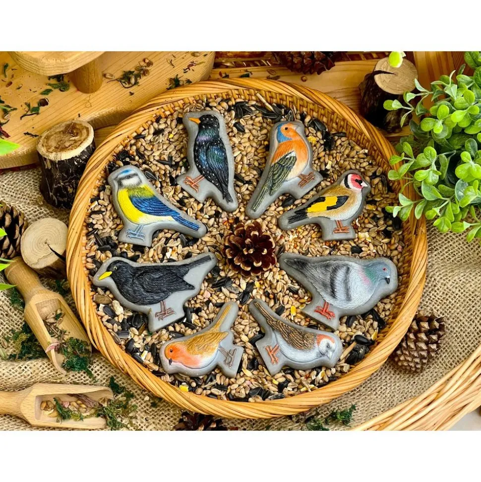 Sensory Play Stones - Birds 8pcs