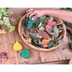 Sensory Play Stones - Leaves 12pcs