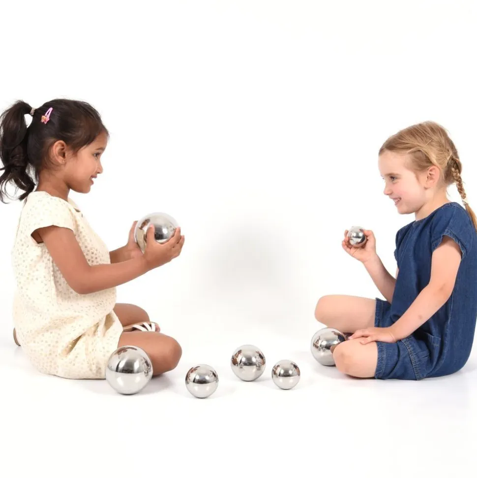 Sensory Reflective Sound Balls - Silver Set of 7