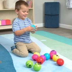 Sensory Smile Face Knobby Balls - 12 balls